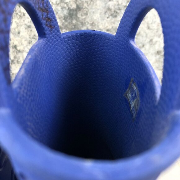 Crocs Kids Size J2 Handle It Blue Easy On Lightweight Pull On Rubber Rain Boots - Picture 4 of 16